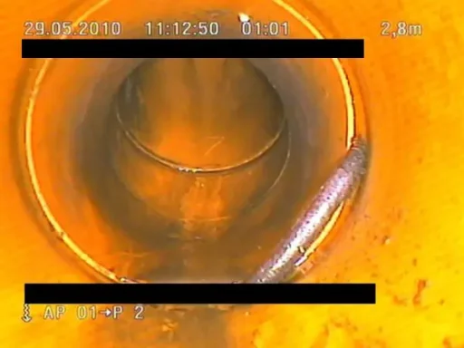 Einragender Dichtring in PVC-Leitung